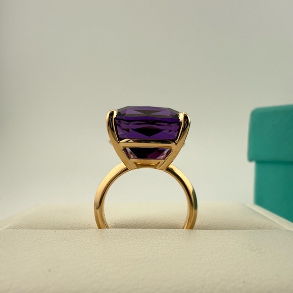 Tiffany & Co. Amethyst Sparkler Cocktail Ring in 18k Rose Gold - Picture 4 of 9